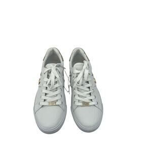 Guess Women’s Fashion Loven Sneakers White/Gold Size 10 New